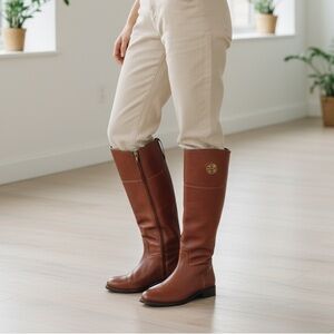 Tory Burch Women's Size 9M Brown Leather Junction Riding Boots